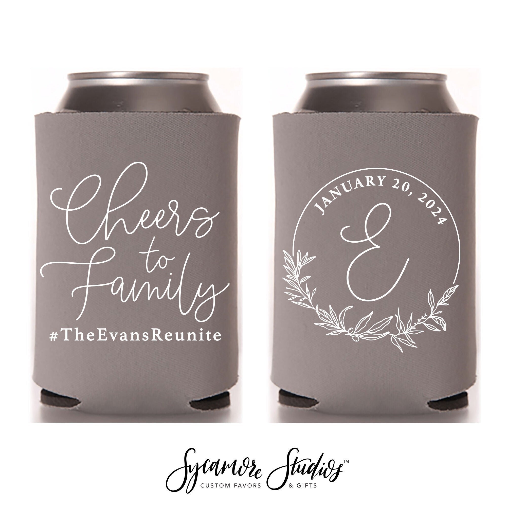 Family Photo Custom Can Coolers