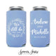 We Still Do Floral - Slim 12oz Wedding Can Cooler #9S