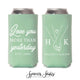 Love You More Than Yesterday - Slim 12oz Wedding Can Cooler #12S