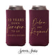 10 Years Down Forever To Go - Slim 12oz Wedding Can Cooler #1S