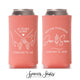 10 Years Down Forever To Go - Slim 12oz Wedding Can Cooler #5S