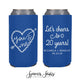 Let's Cheers To 20 Years - Slim 12oz Wedding Can Cooler #7S