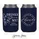 Neoprene Wedding Can Cooler #235N - Drinks are on me
