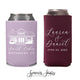 Wedding Regular & Slim Can Cooler Package #191RS - Custom Venue Illustration