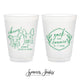 12oz or 16oz Frosted Unbreakable Plastic Cup #221 - Custom Pet Illustration