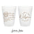 12oz or 16oz Frosted Unbreakable Plastic Cup #223 - Pet Illustration - We Wish Our Dog Was Here  - Wedding Favor, Frosted Cups, Wedding Cups