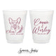 12oz or 16oz Frosted Unbreakable Plastic Cup #224 - Pet Illustration