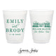 12oz or 16oz Frosted Unbreakable Plastic Cup #227 - Custom Venue Illustration