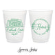 12oz or 16oz Frosted Unbreakable Plastic Cup #231 - Custom Venue Illustration