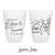 12oz or 16oz Frosted Unbreakable Plastic Cup #236 - Sit Stay Drink - Custom Pet Illustration - Wedding Favors, Wedding Cups, Drink Cup