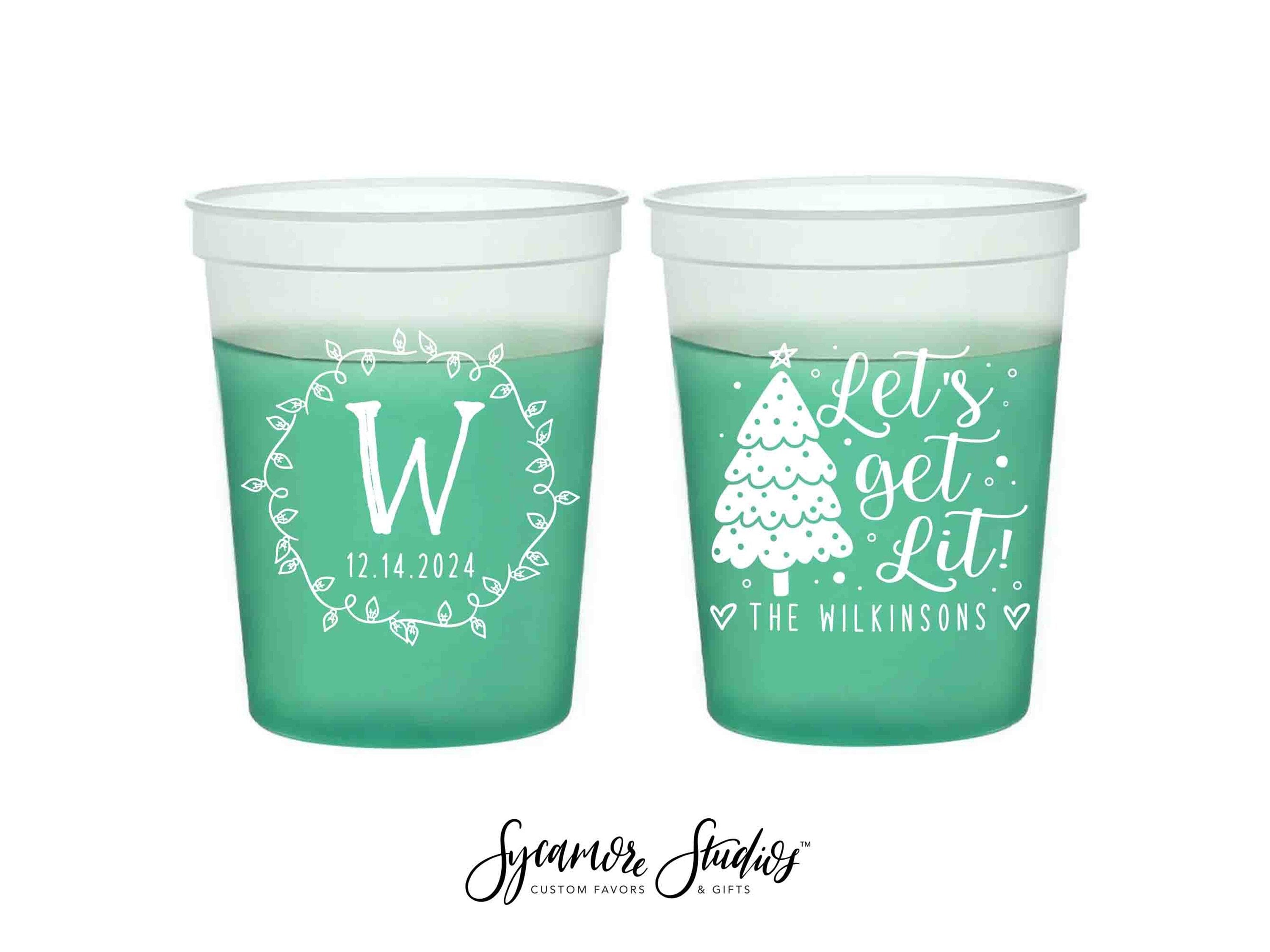 Let's Get Lit 12oz or 16oz Frosted Unbreakable Plastic Cup 6