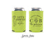 Wedding Can Cooler #239R - Custom Pet Illustration