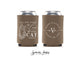 Wedding Can Cooler #252R - Custom Pet Illustration