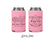 Wedding Can Cooler #253R - Custom Pet Illustration