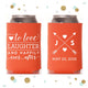 Heart and Arrows - Wedding Can Cooler #34R